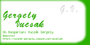 gergely vucsak business card